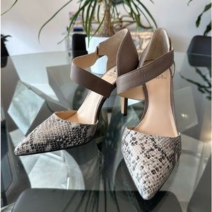 Vince Camuto Faux Reptile Skin Heels